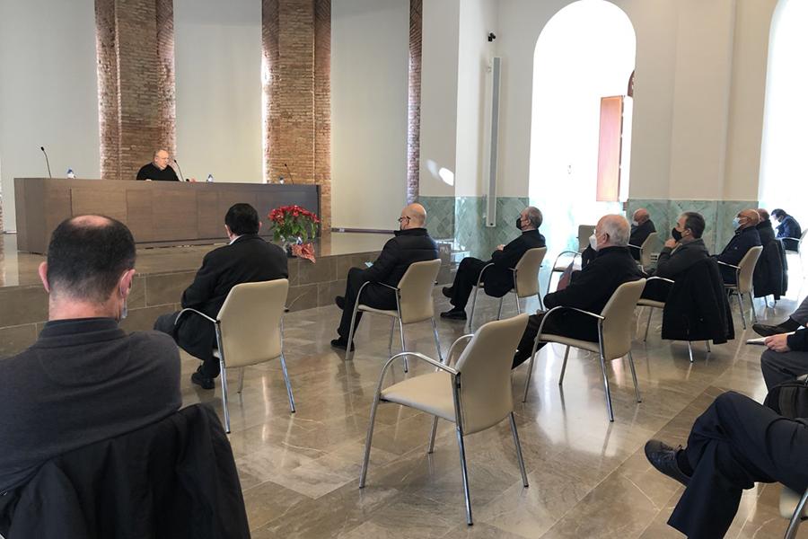 Retiro de Aviento para el Clero celebrado en Casa Diocesana el 17 de diciembre de 2020 // E. LLAMAS