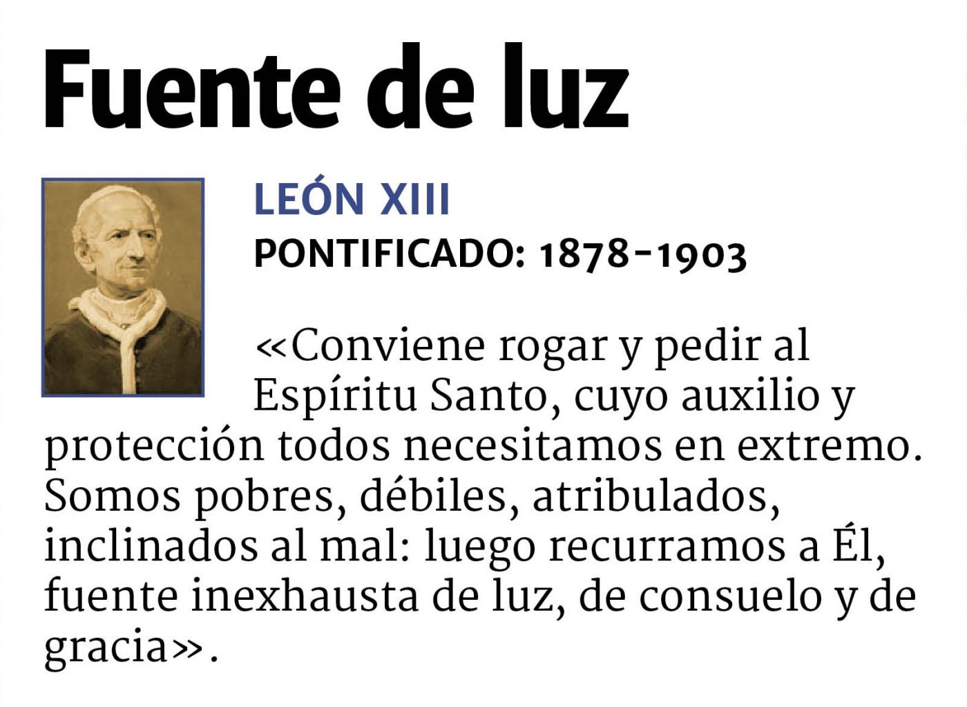 León XIII, sobre el Espíritu Santo