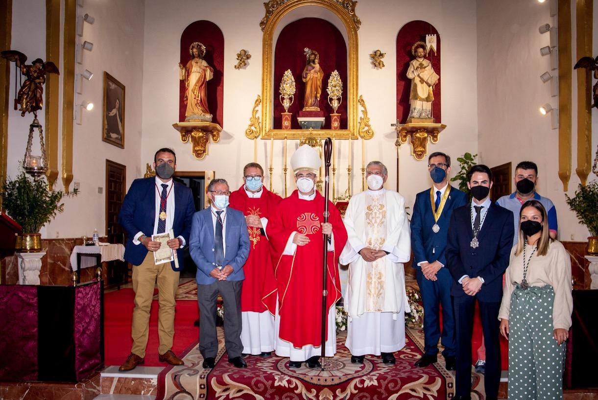 Riogordo recibió la visita del Obispo en la Vigilia de Pentecostés