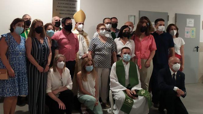 Bendición de los salones parroquiales de El Salvador, en Málaga capital