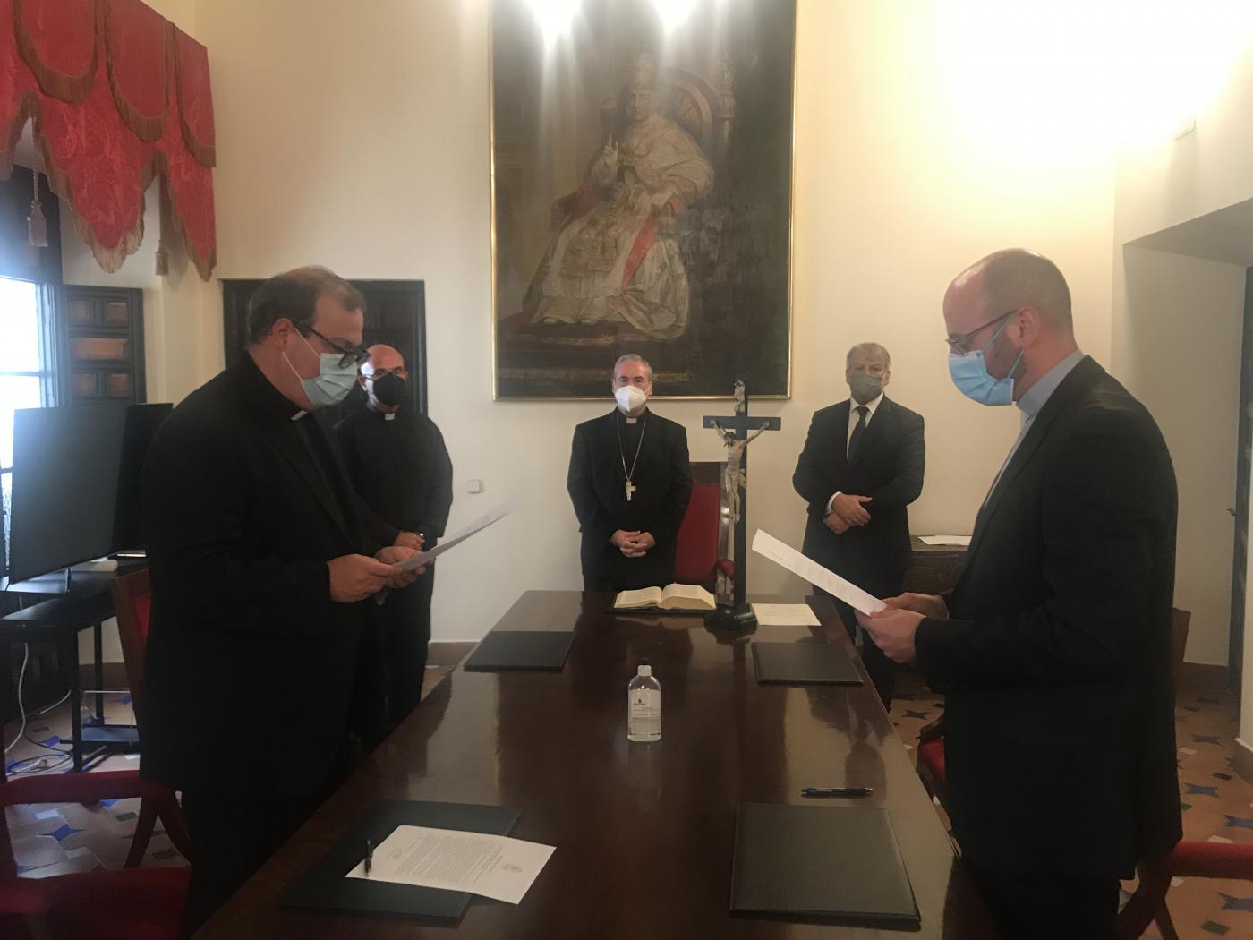 El nuevo rector del Seminario y el nuevo delegado de Catequesis juran sus cargos