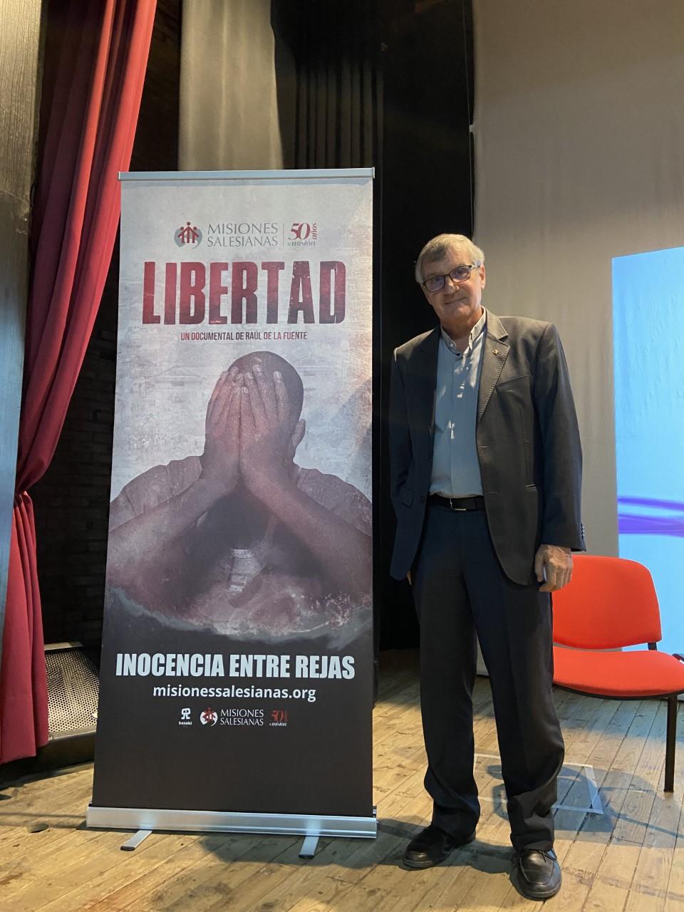 Jorge Crisafulli durante la presentación del documental Libertad en Málaga// V. LUQUE