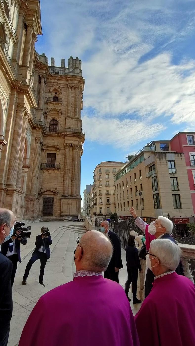 Visita del presidente italiano Sergio Mattarella a la Catedral de Málaga