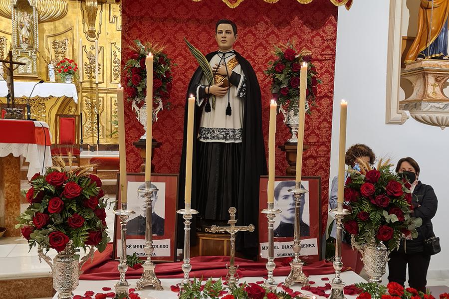 Misa en la parroquia de Yunquera con motivo del 85 aniversario del martirio del beato Duarte // C. CERVANTES