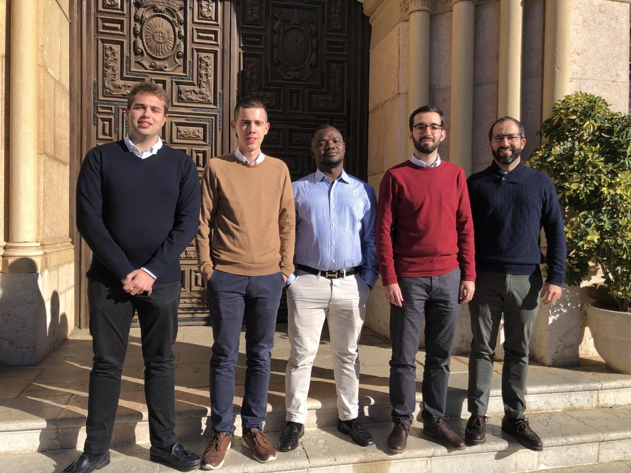 Javier, José Ignacio, Feliciano, José Francisco y Antonio son los cinco seminaristas reciben el ministerio del lectorado en la fiesta de la Inmaculada Concepción // J. HERNÁNDEZ