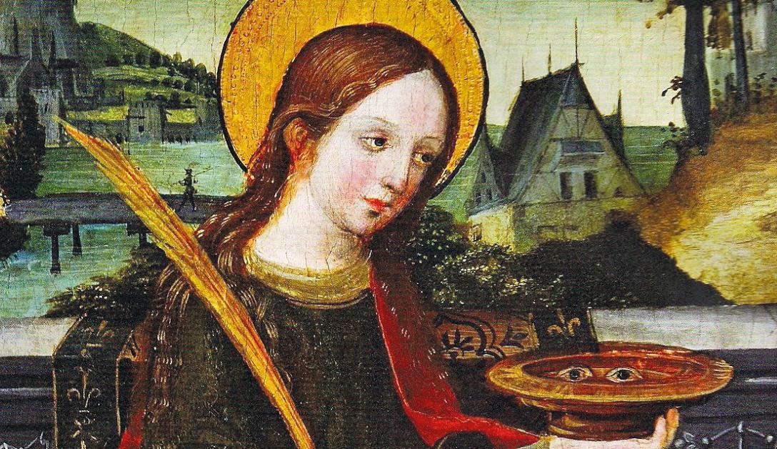 Santa Lucía, patrona de  la vista