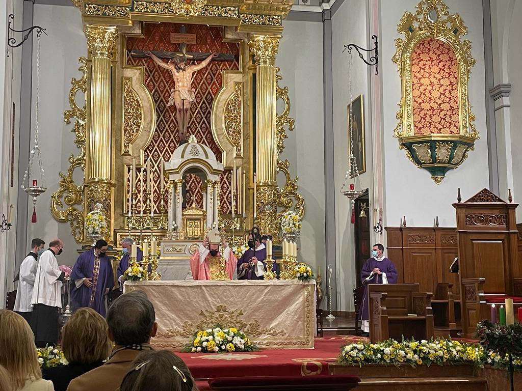 Bendición del nuevo retablo de la parroquia de "Corpus Christi" (Málaga)