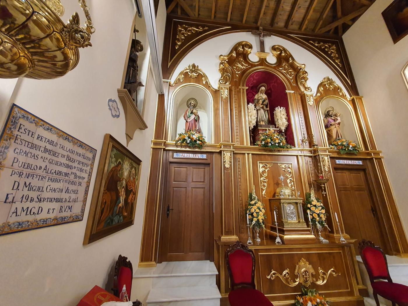 Retablo de la parroquia de Santa Ana, en Algarrobo