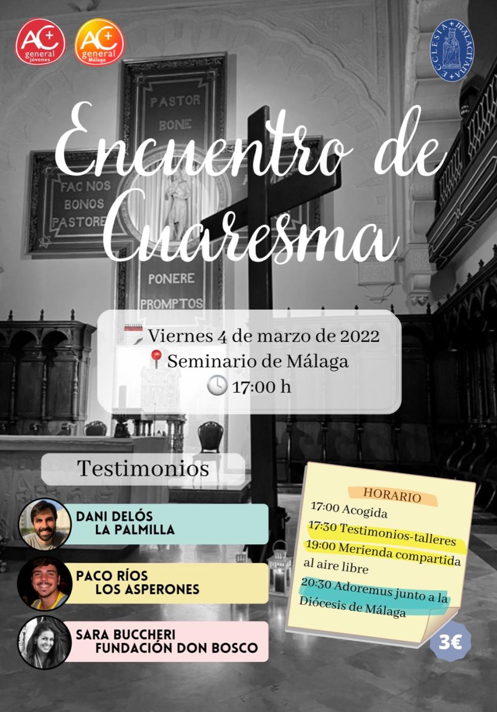 Cartel del Encuentro de Cuaresma de los Jóvenes