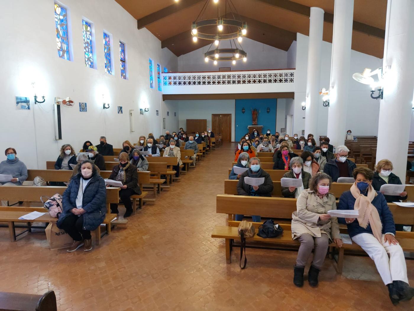 La iglesia de Cerralba acoge el retiro cuaresmal del arciprestazgo de Álora