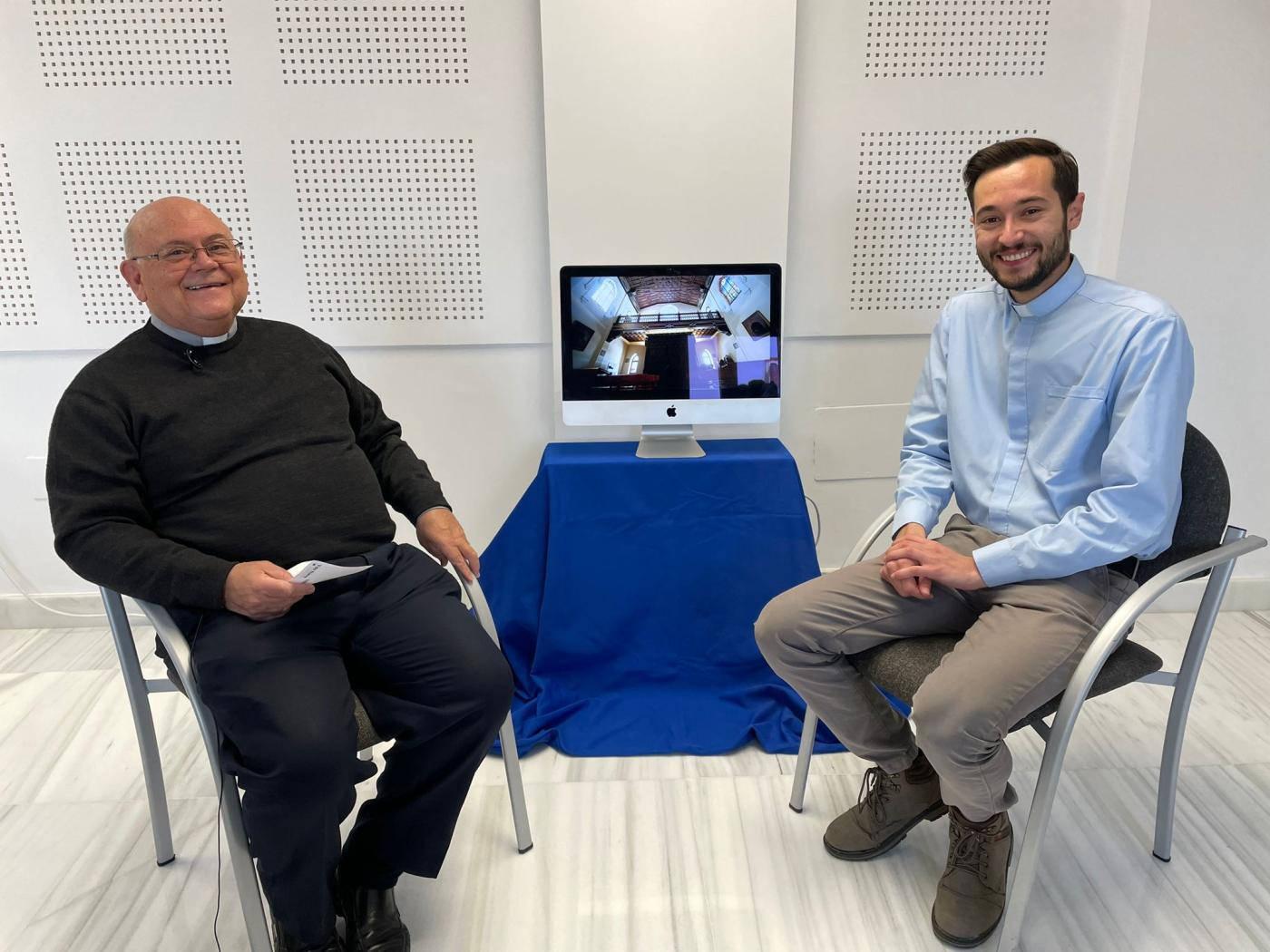 Francisco González y Eduardo Muñoz durante la grabación // E. LLAMAS