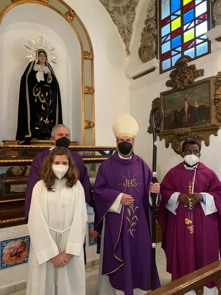 Visita Pastoral del Sr. Obispo. D. Jesús Catalá, a la parroquia de Santiago, en Monda