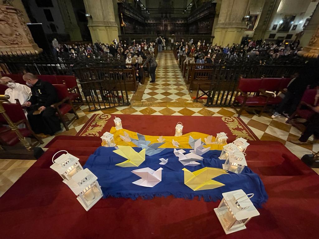 Oración Juntos por la Paz en la Catedral de Málaga
