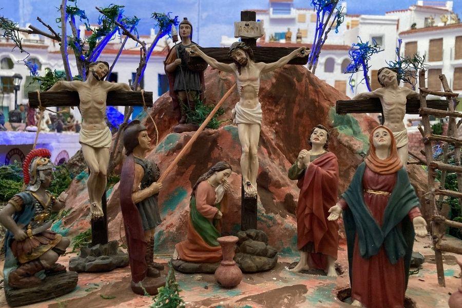 Escena de la Pasión de Cristo en la parroquia de Frigiliana