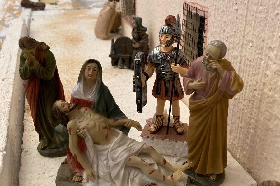 Escena de la Pasión de Cristo en la parroquia de Frigiliana