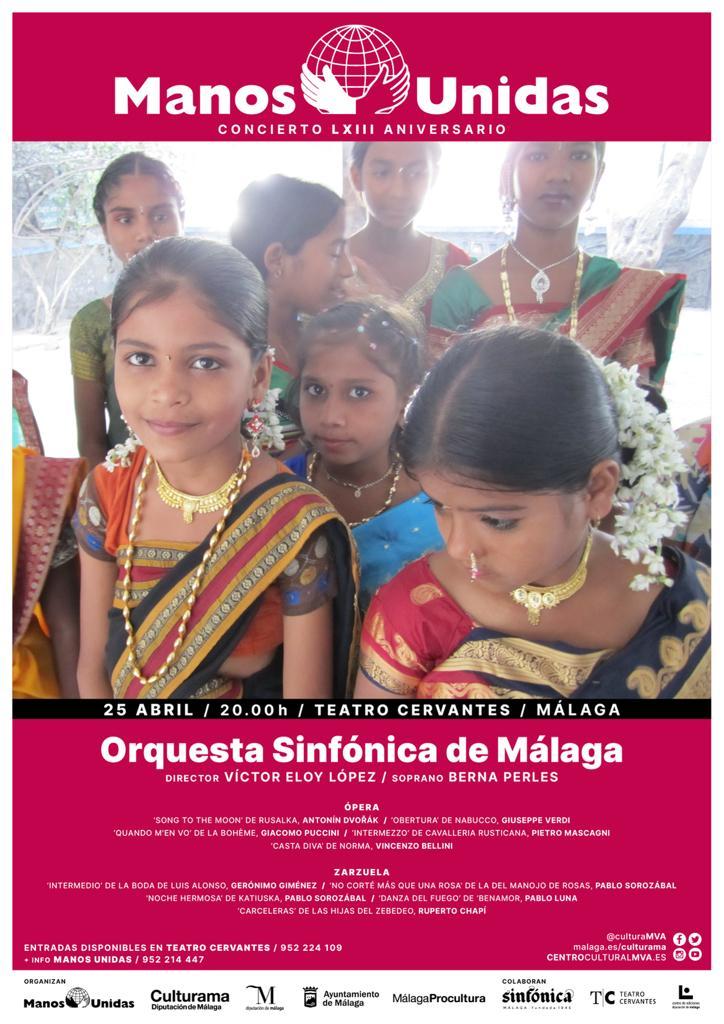 El Teatro Cervantes acoge el concierto solidario de Manos Unidas