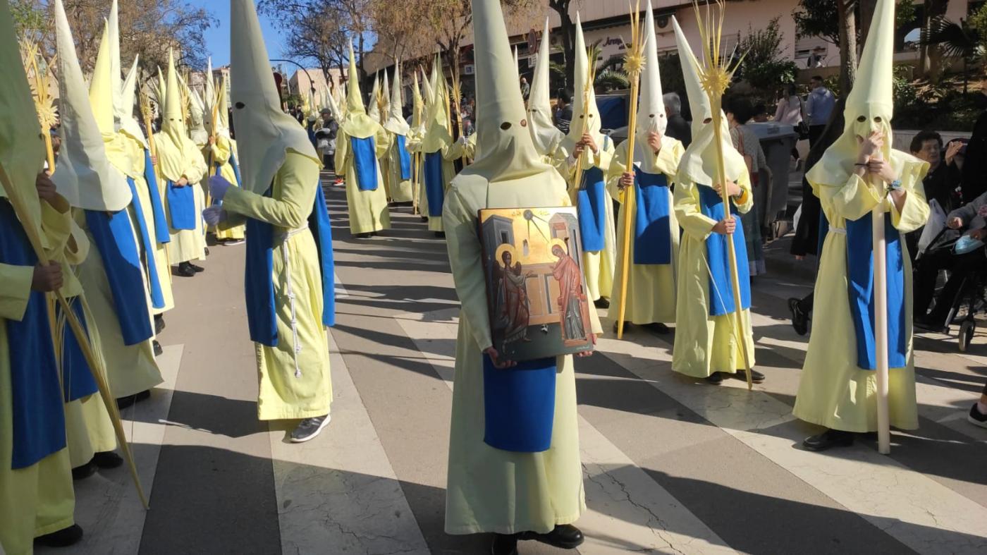En la procesión de Gamarra del Grupo Parroquial de Ntra. Purísima Madre del Buen Camino