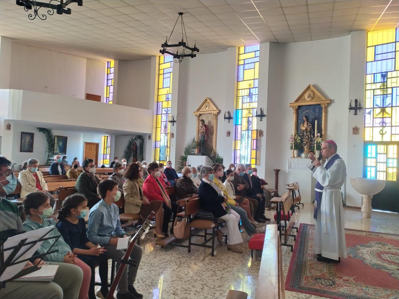 «La visita del Sr. Obispo fue una bendición para San Sebastián»