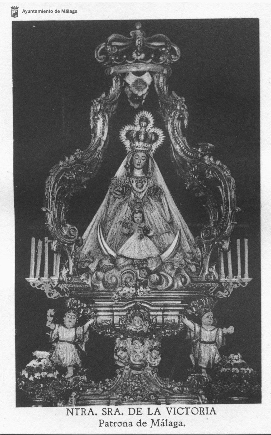 Virgen de la Victoria, principios del siglo XX // ARCHIVO MUNICIPAL DE MÁLAGA