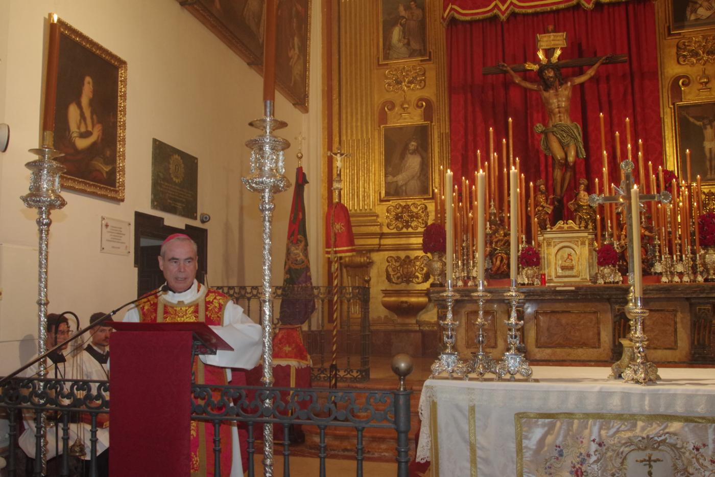 Cincuentenario de la bendición de la imagen del Santísimo Cristo de la Agonía de la Cofradía de las Penas (Iglesia de San Julián-Málaga)