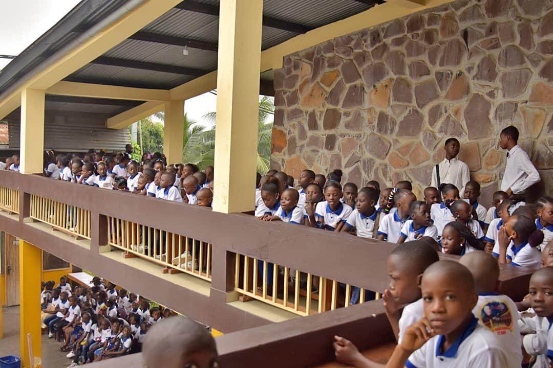 Uno de los centros congoleños donde los profesores reciben formación online desde Málaga