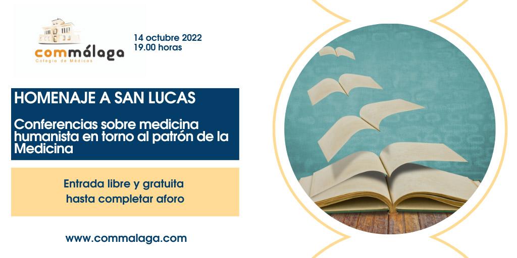 Cartel anunciador del acto organizado por el colegio de médicos