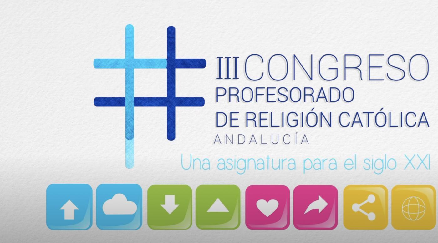 Logo del III Congreso del Profesorado de Religi&oacute;n Cat&oacute;lica de Andaluc&iacute;a, obra de Fano