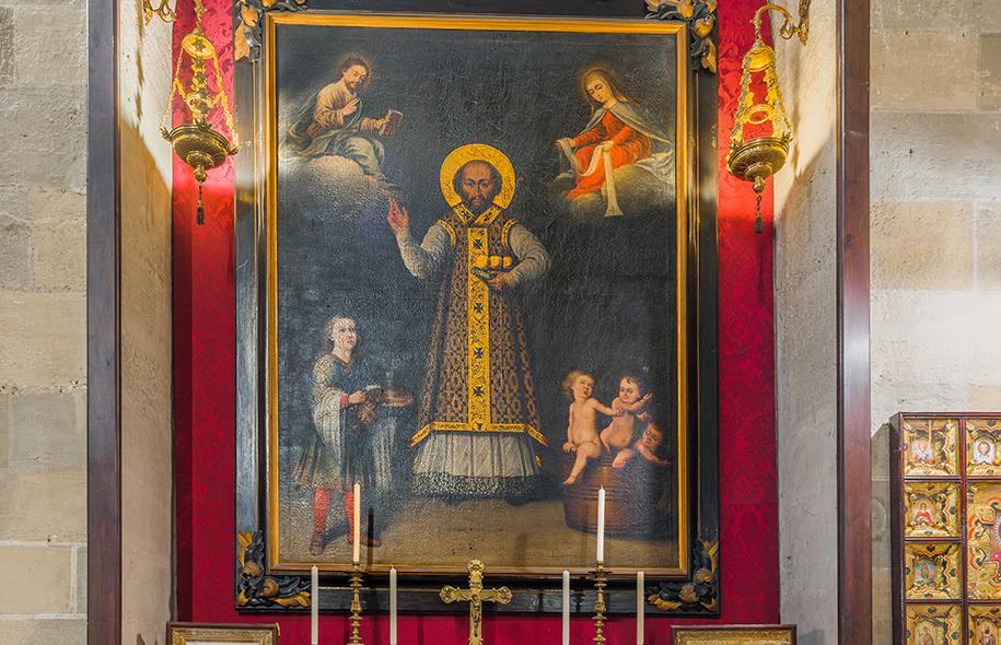 San Nicolás de Bari, el santo que da nombre a una puerta de la Catedral de Málaga