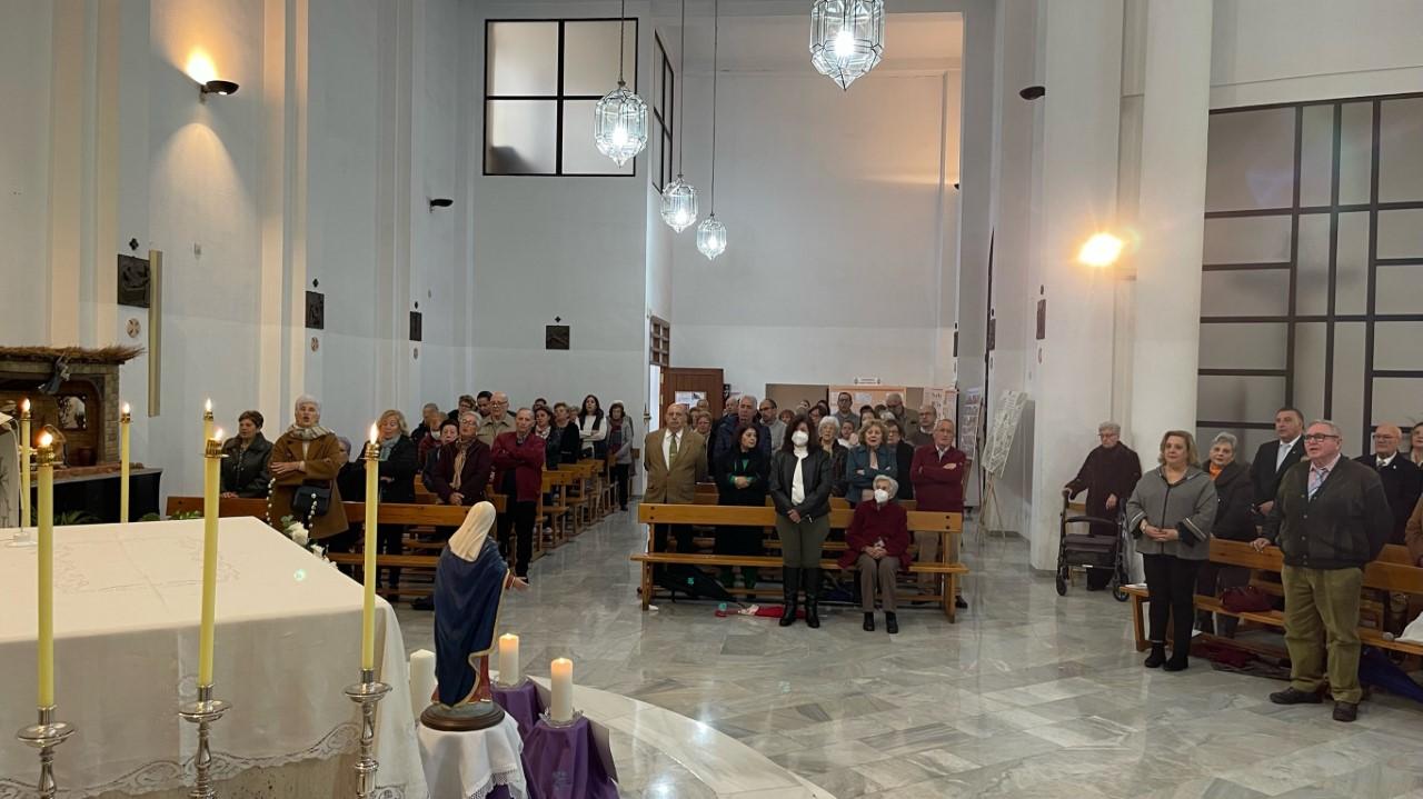 Los fieles llenaron el templo