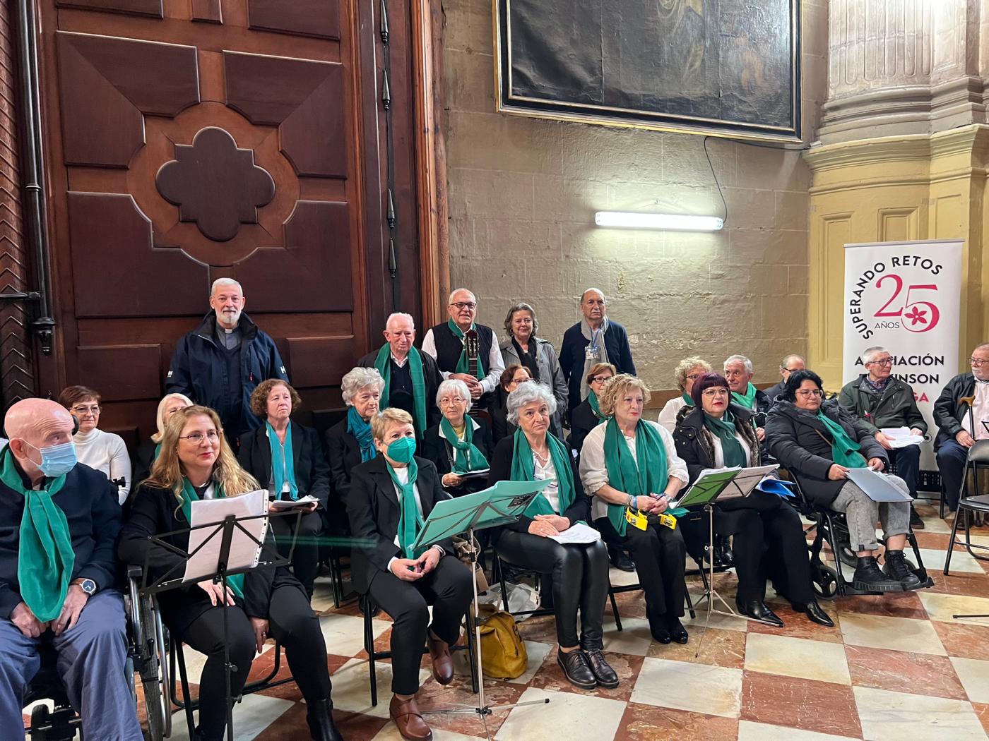 El coro de Párkinson Málaga canta a la Navidad en la Catedral