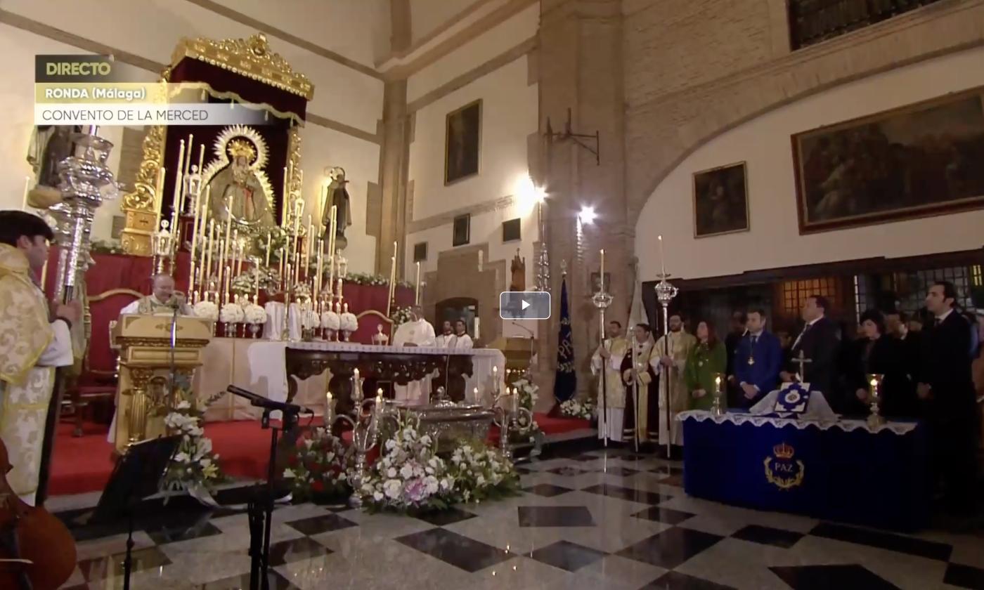 Canal Sur retransmitió la Misa a los pies de la patrona de Ronda