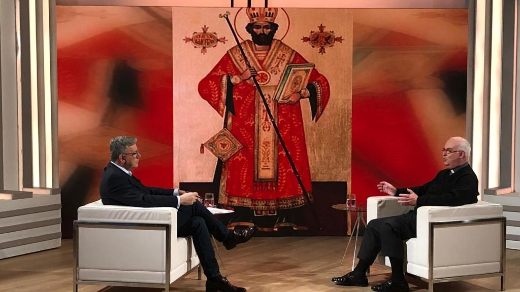 Francisco Aurioles explica la historia de San Valentín en Canal Sur Televisión