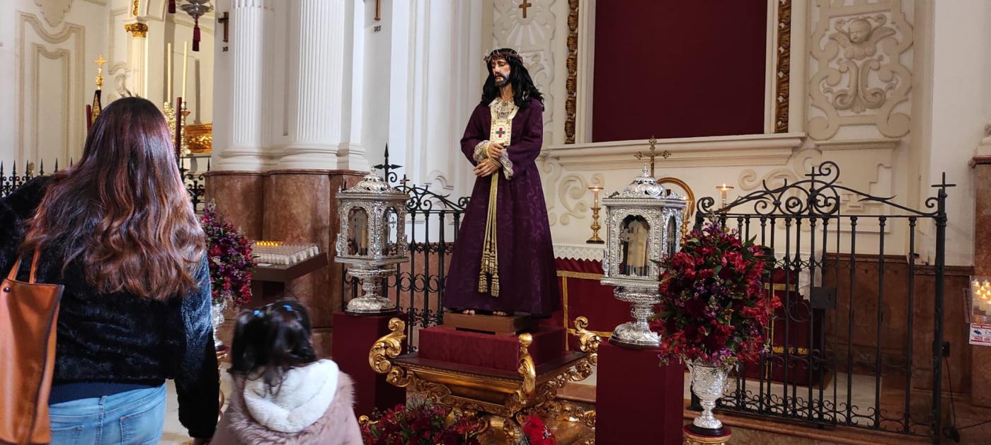Imagen de Jesús de Medinaceli en la parroquia de Santiago Apóstol tras la restauración // J DURAN