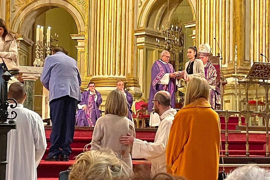 Rito de elección de catecúmenos en la Catedral de Málaga // B. SÁNCHEZ