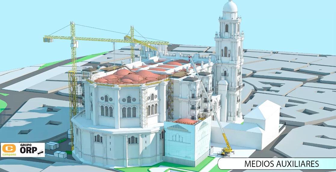 Así se llevarán a cabo las obras del tejado de la Catedral