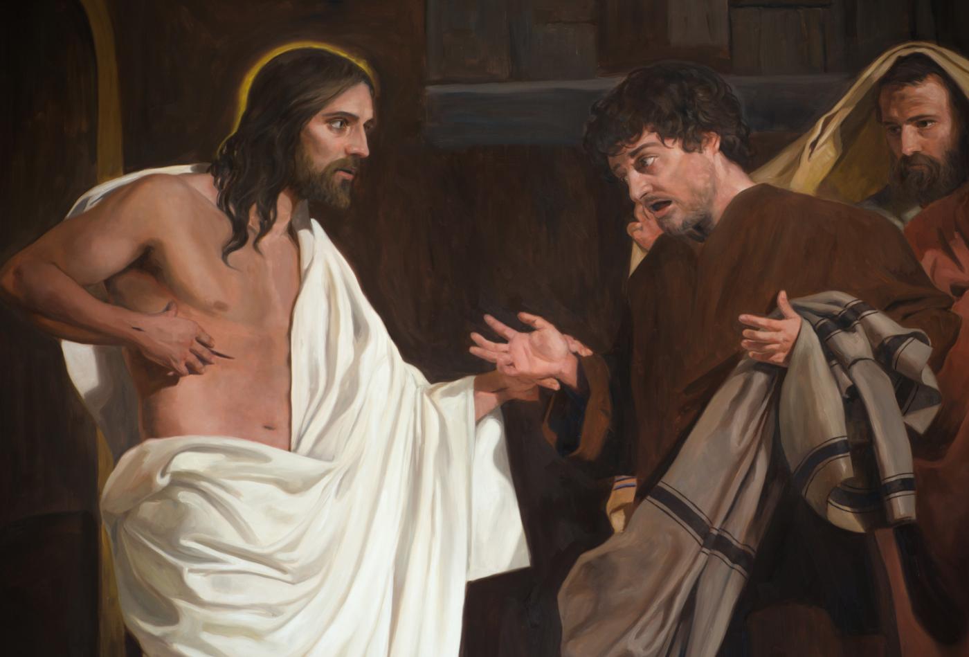 “La incredulidad de santo Tomás”, de Raúl Berzosa. Iglesia de San Felipe Neri (Málaga)