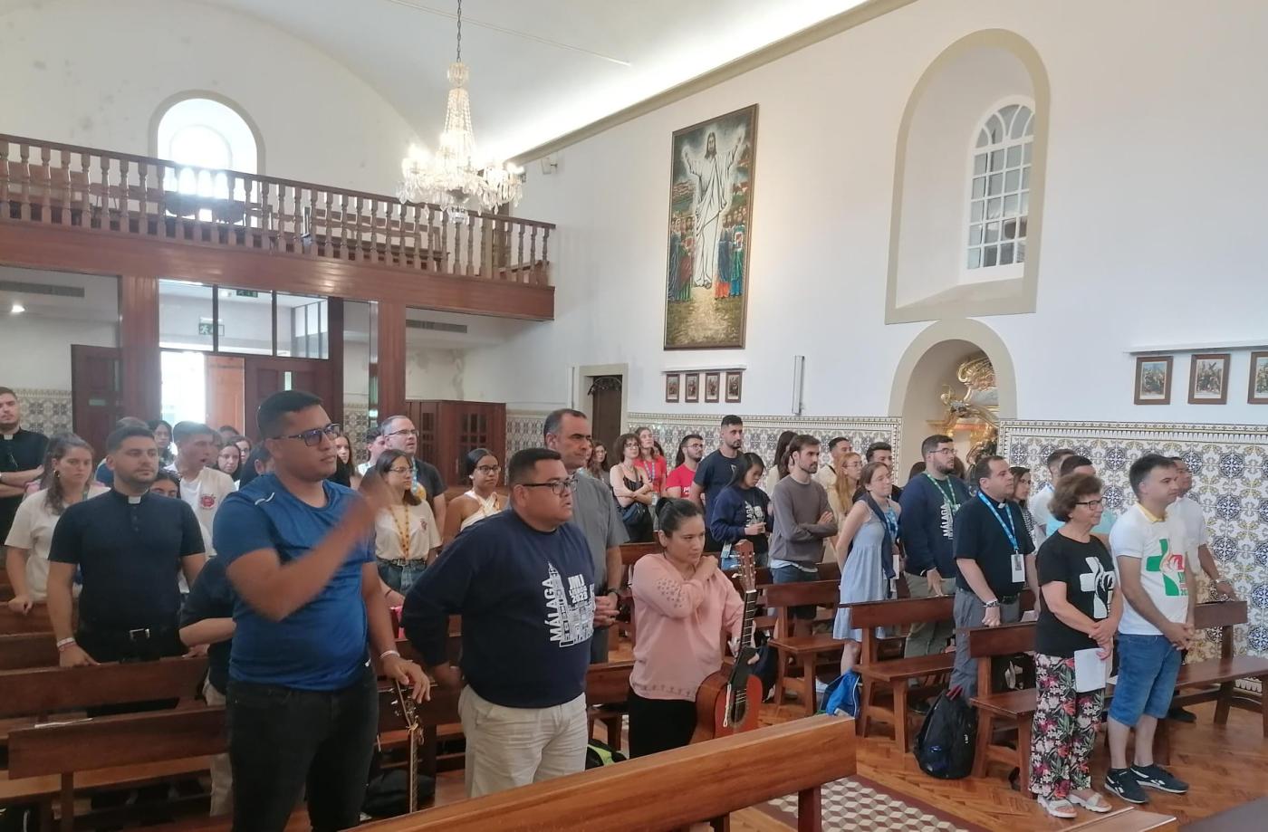 Oración de la mañana de la Unidad Pastoral San Francisco de Asis en Almagreira