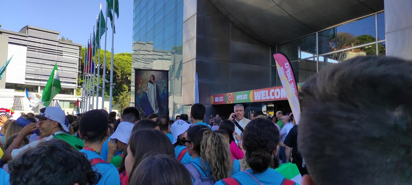 Traslado del Icono de la Virgen en la JMJ Lisboa 2023 // J. DURÁN