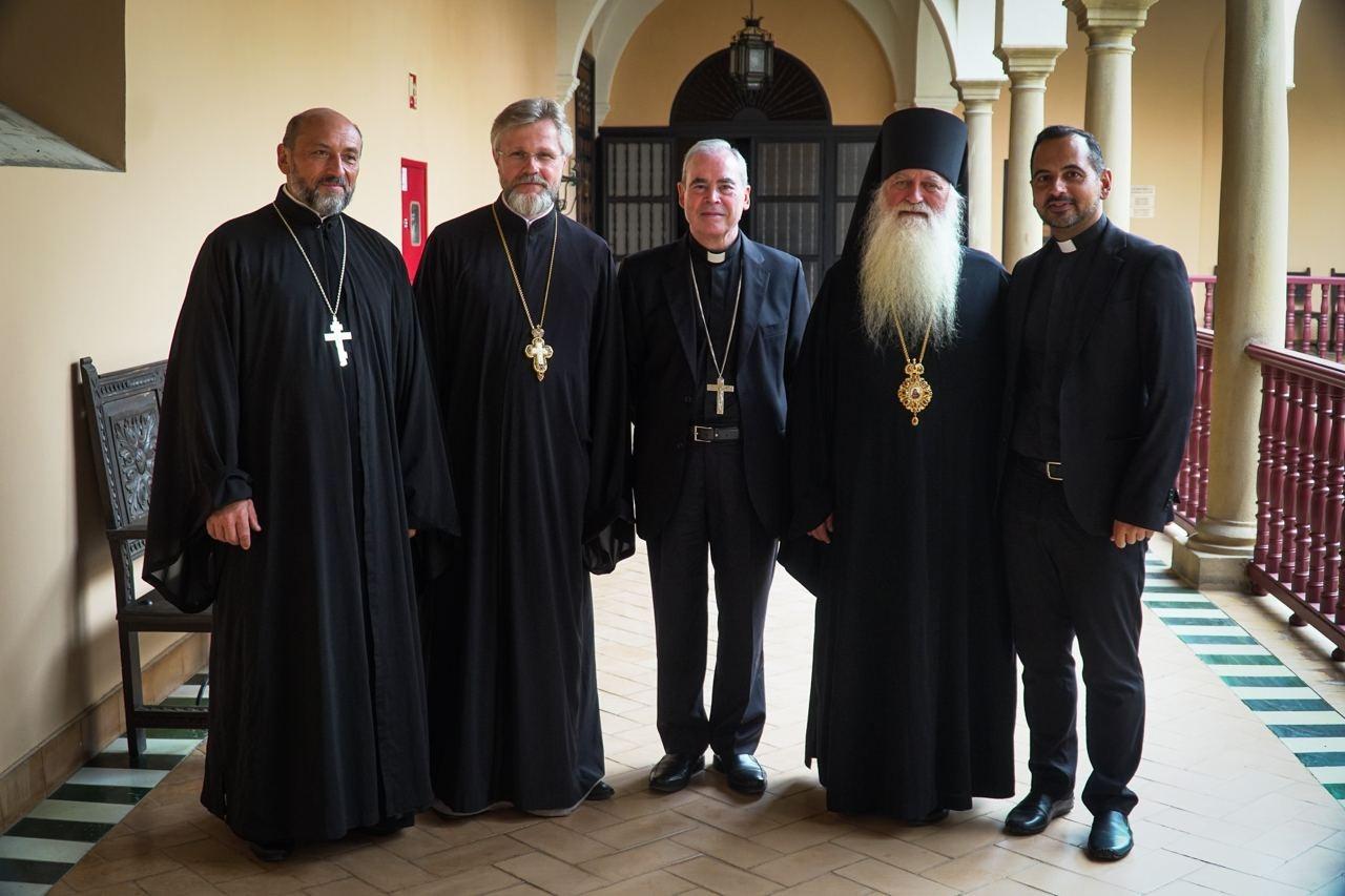 El Obispo de Málaga recibe a Mons. Veniamin, vicario de la Iglesia Ortodoxa de Ucrania