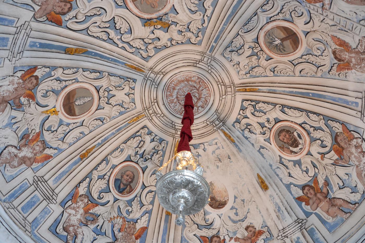 Detalle de la cúpula de la ermita de las Nieves de Torrox tras su restauración. FOTO: Ayuntamiento de Torrox