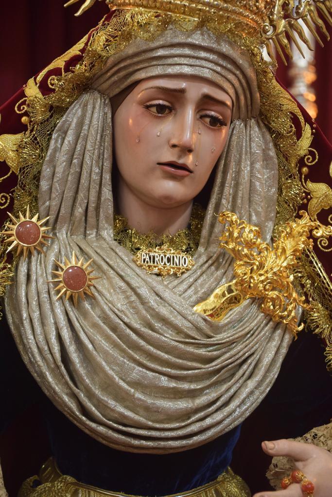 Virgen del Patrocinio que se venera en la parroquia de San Felipe Neri