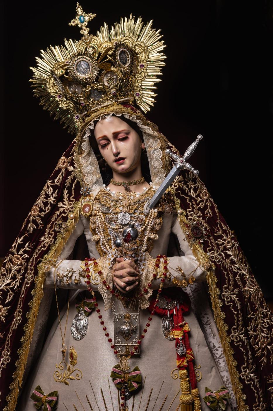 Imagen de la Virgen del Valle de la parroquia de la Natividad