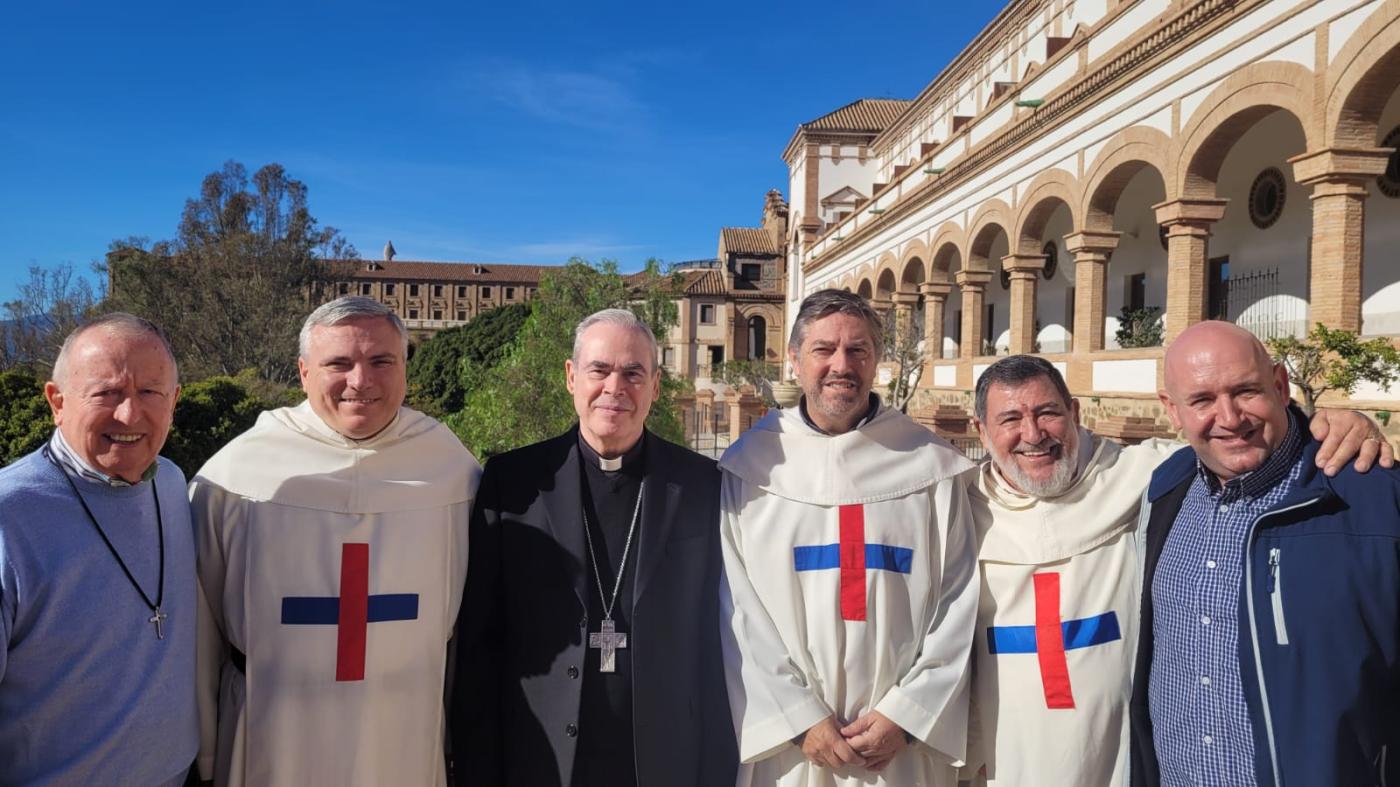 El Obispo de Málaga recibe al ministro general de la Orden Trinitaria