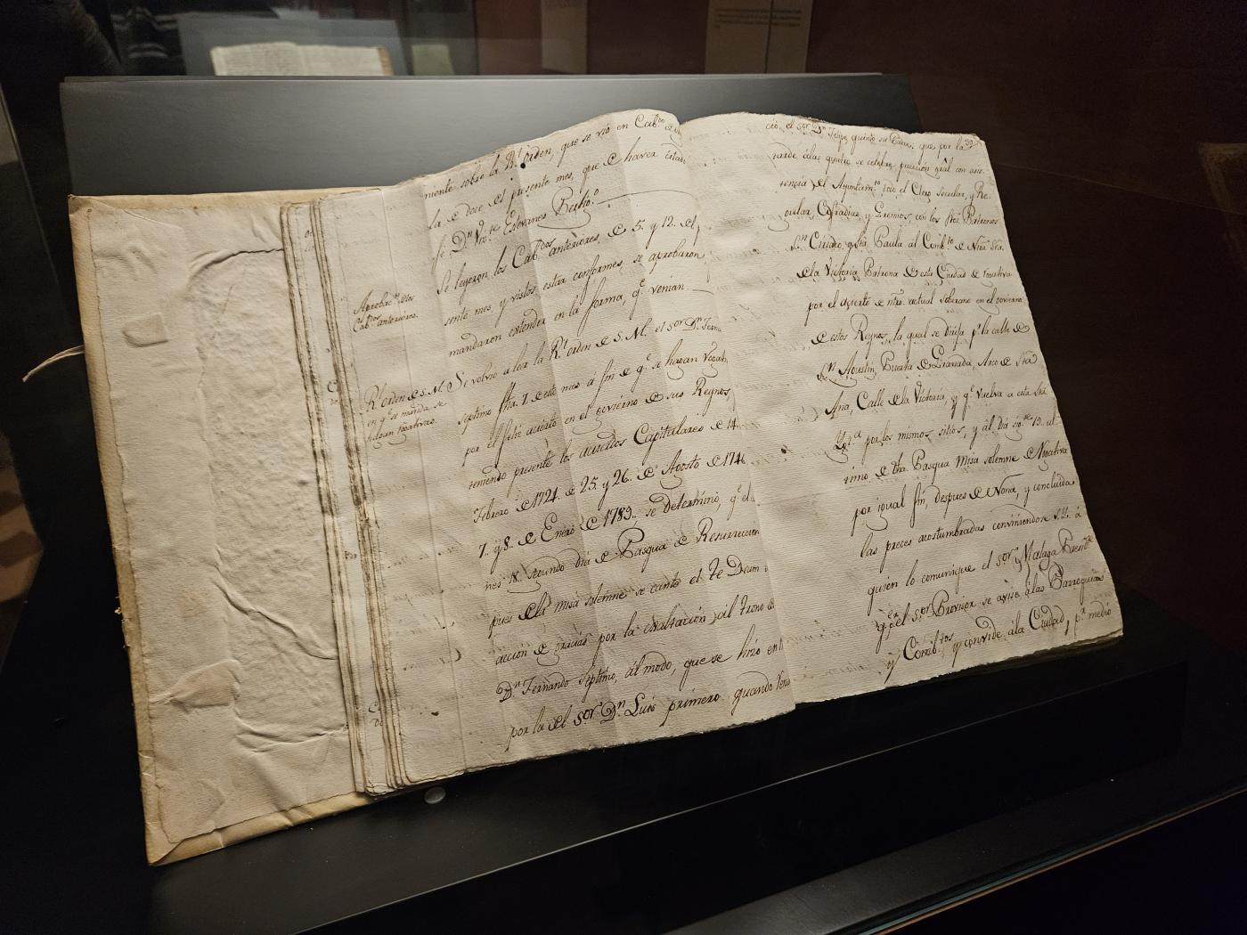 Una de las piezas de la muestra: «Documentos para la Historia: música y ceremonial en Málaga durante el reinado de Fernando VII (1808-1833)»