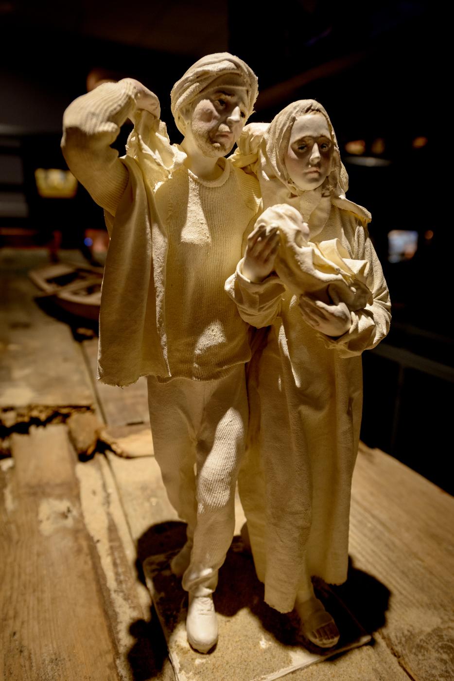 Detalle de la obra ‘Hay otras huidas’. Escenografía y figuras: José Ángel García García MUSEO INTERNACIONAL DE ARTE BELENISTA DE MOLLINA