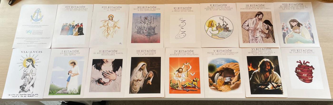 Más de 140 personas rezan el Via Lucis ante el Resucitado