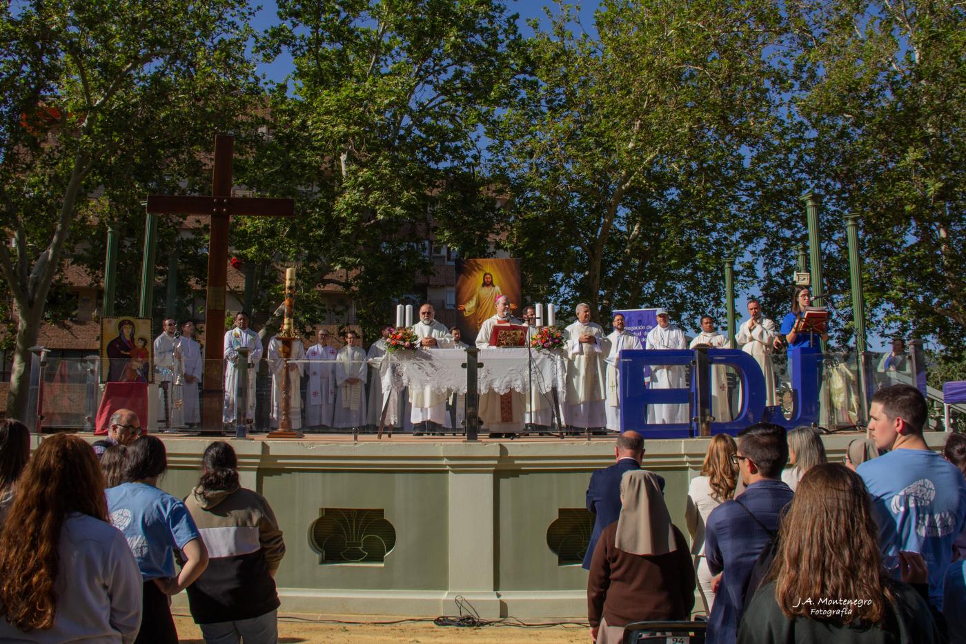 Celebración de la Eucaristía en el EDJ 2024