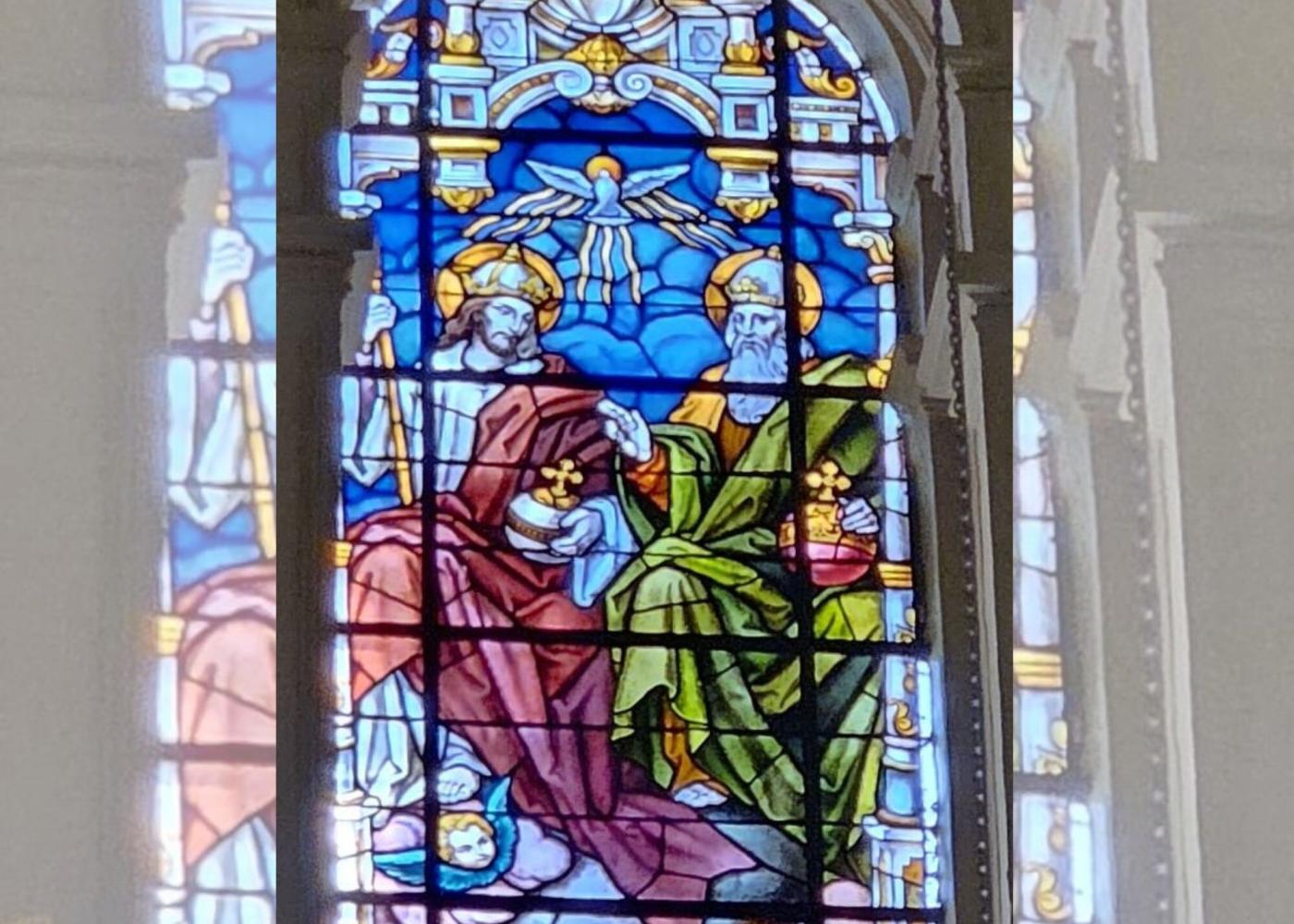 Detalle de la vidriera Catedral Málaga