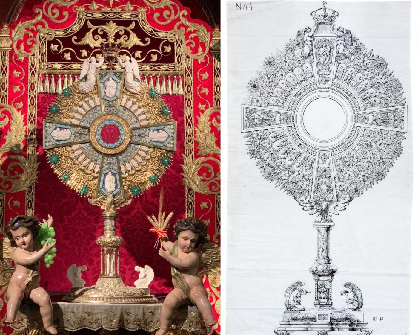 Detalles de la custodia “de los ancianos del Apocalipsis”