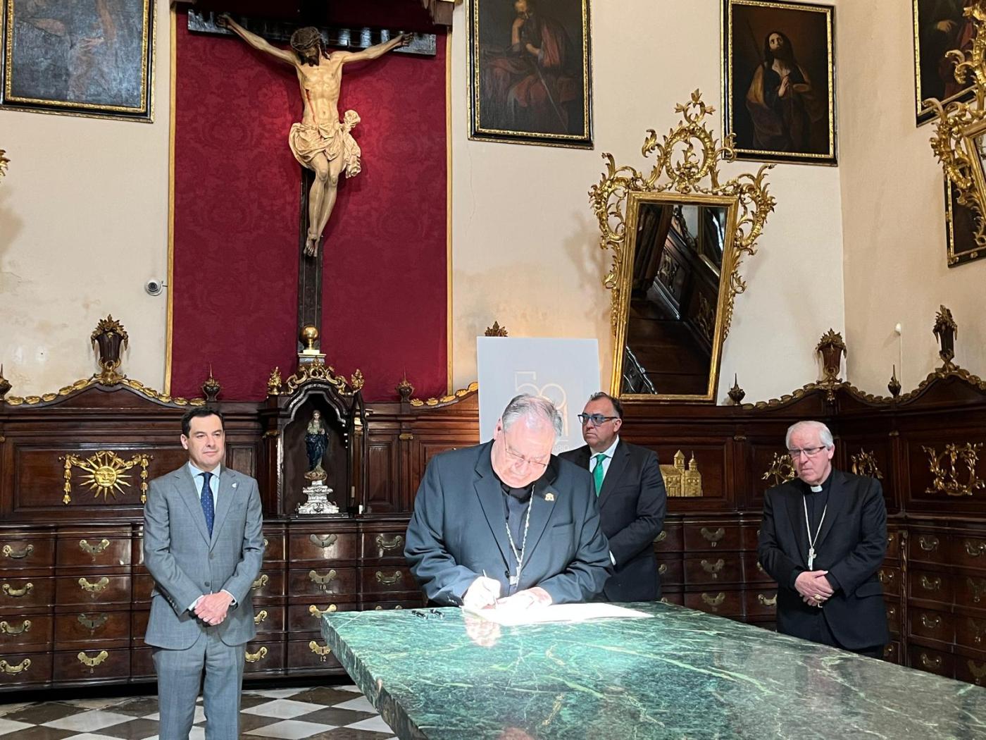 Firmado el Convenio entre Junta de Andalucía e Iglesia Católica para la constitución de la Comisión Mixta para el patrimonio cultural